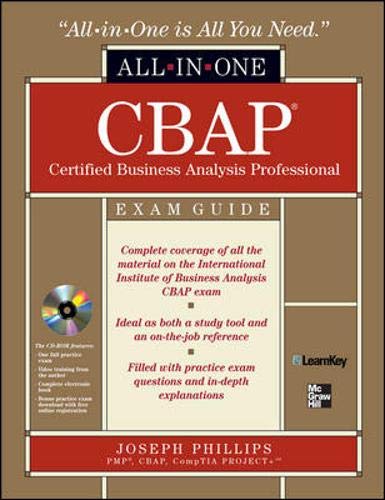 CBAP Certified Business Analysis Professional All=In=One Exam Guide Business, Finance & Career