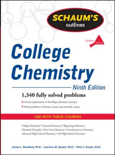Schaum's Outline of College Chemistry Study Guides