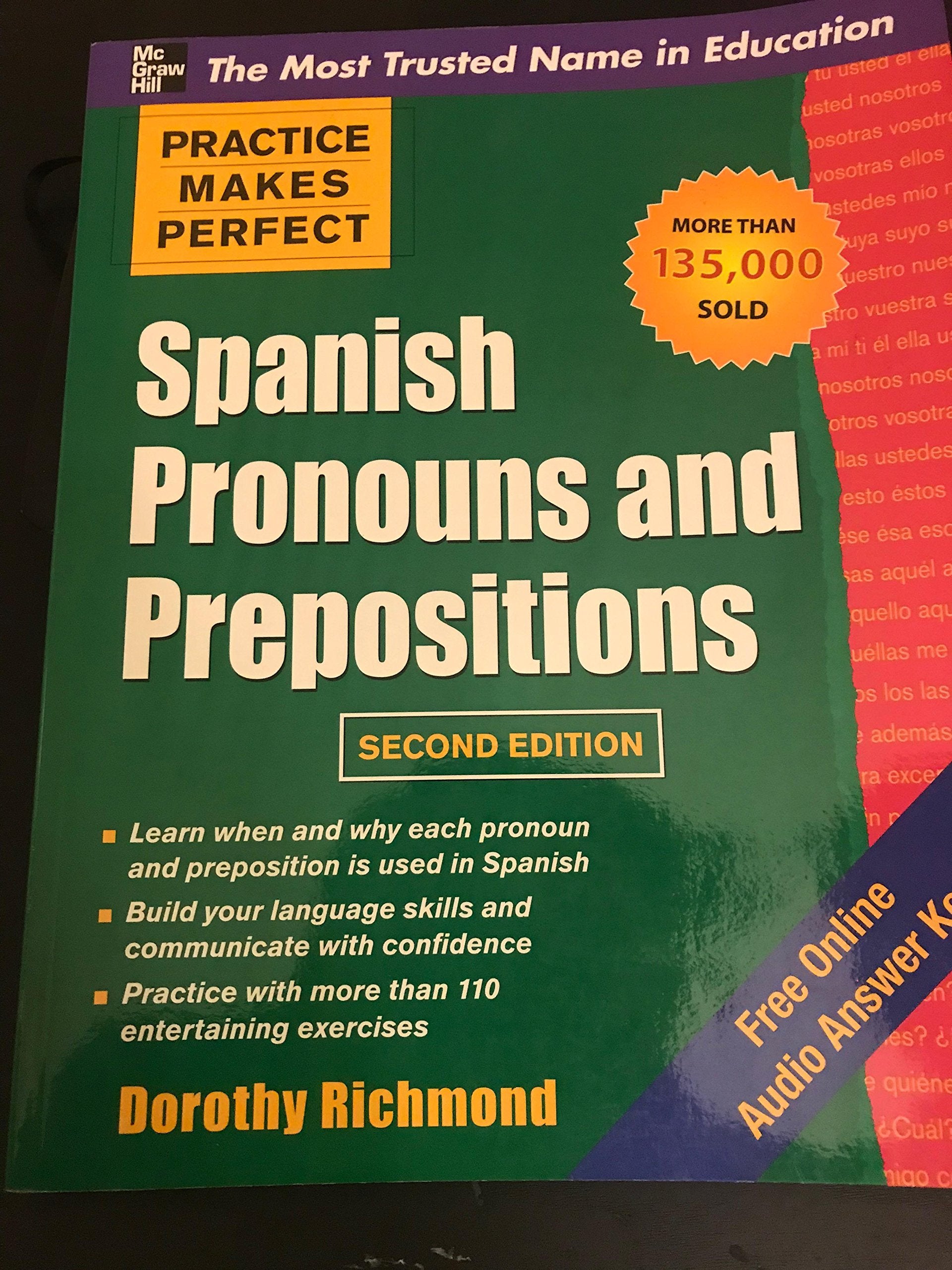 Spanish Pronouns and Prepositions (Practice Makes Perfect) Foreign Languages ​​& Dictionaries