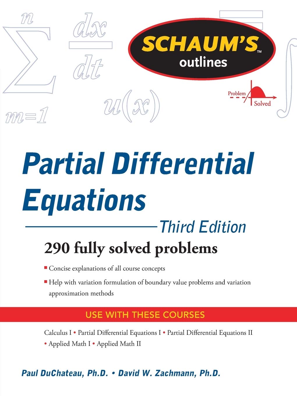 Schaum's Outline of Partial Differential Equations (Schaum's Outlines) Study Guides