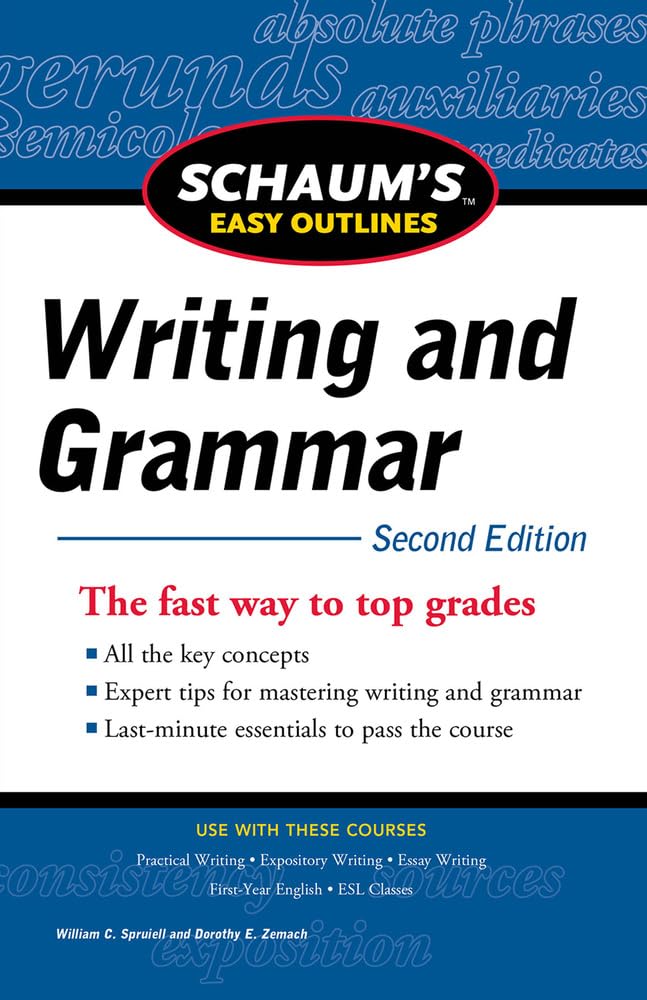 Schaum's Easy Outlines: Writing and Grammar Social Sciences