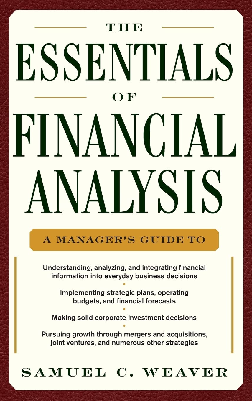Product Image: The Essentials of Financial Analysis