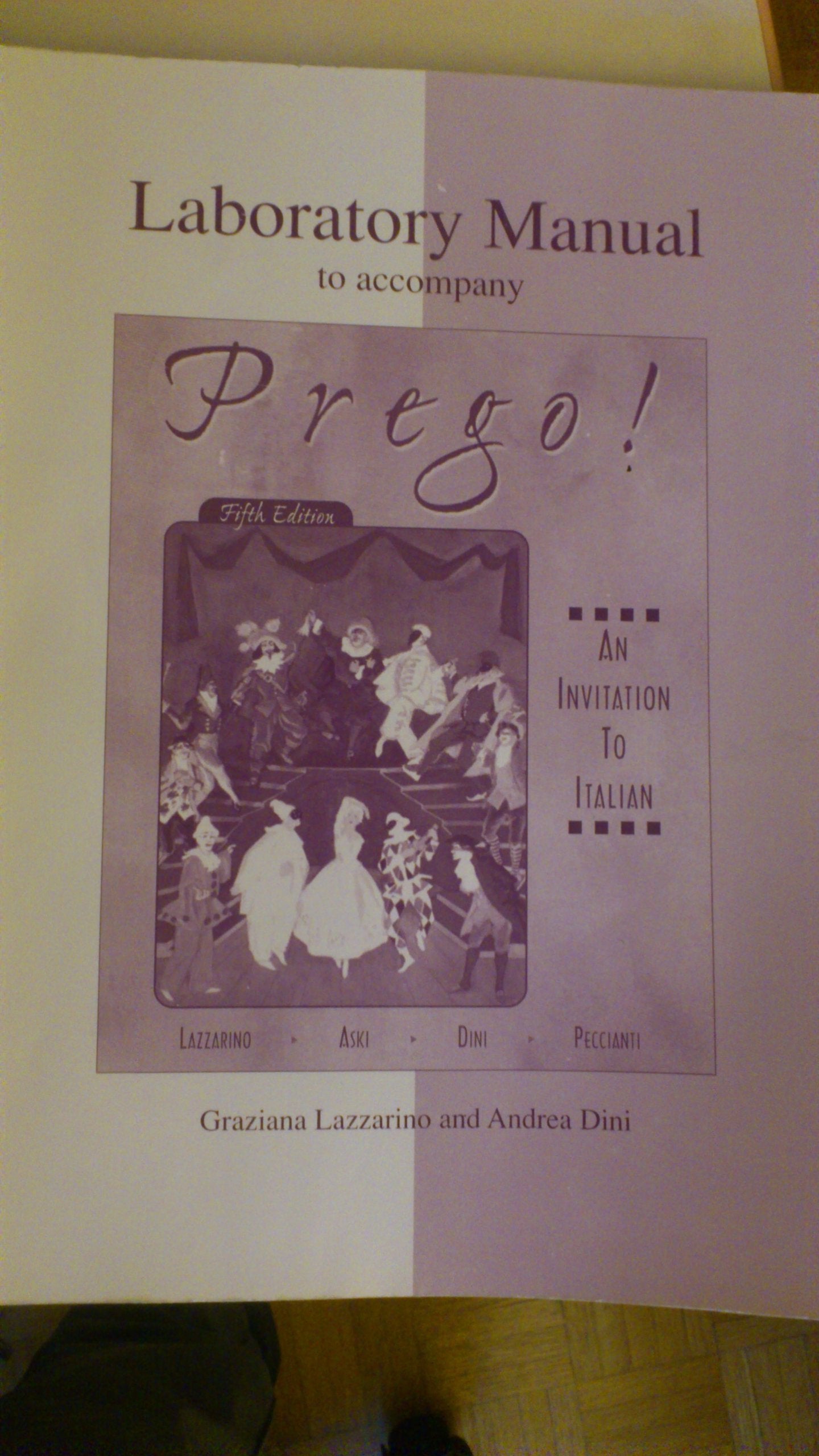 Prego: An Invitation to Italian: Laboratory Manual (Part A & B Conbined) Foreign Languages ​​& Dictionaries