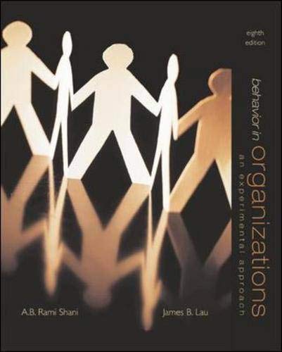 Product Image: Behavior in Organizations: An Experiential Approach