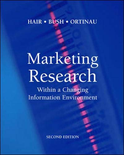 Marketing Research: Within a Changing Information Environment (MCGRAW HILL/IRWIN SERIES IN MARKETING) Business, Finance & Career