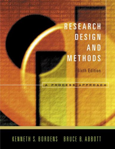 Research Design and Methods: A Process Approach Psychology