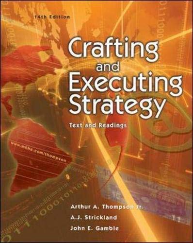 Product Image: Crafting And Executing Strategy: Text And Readings