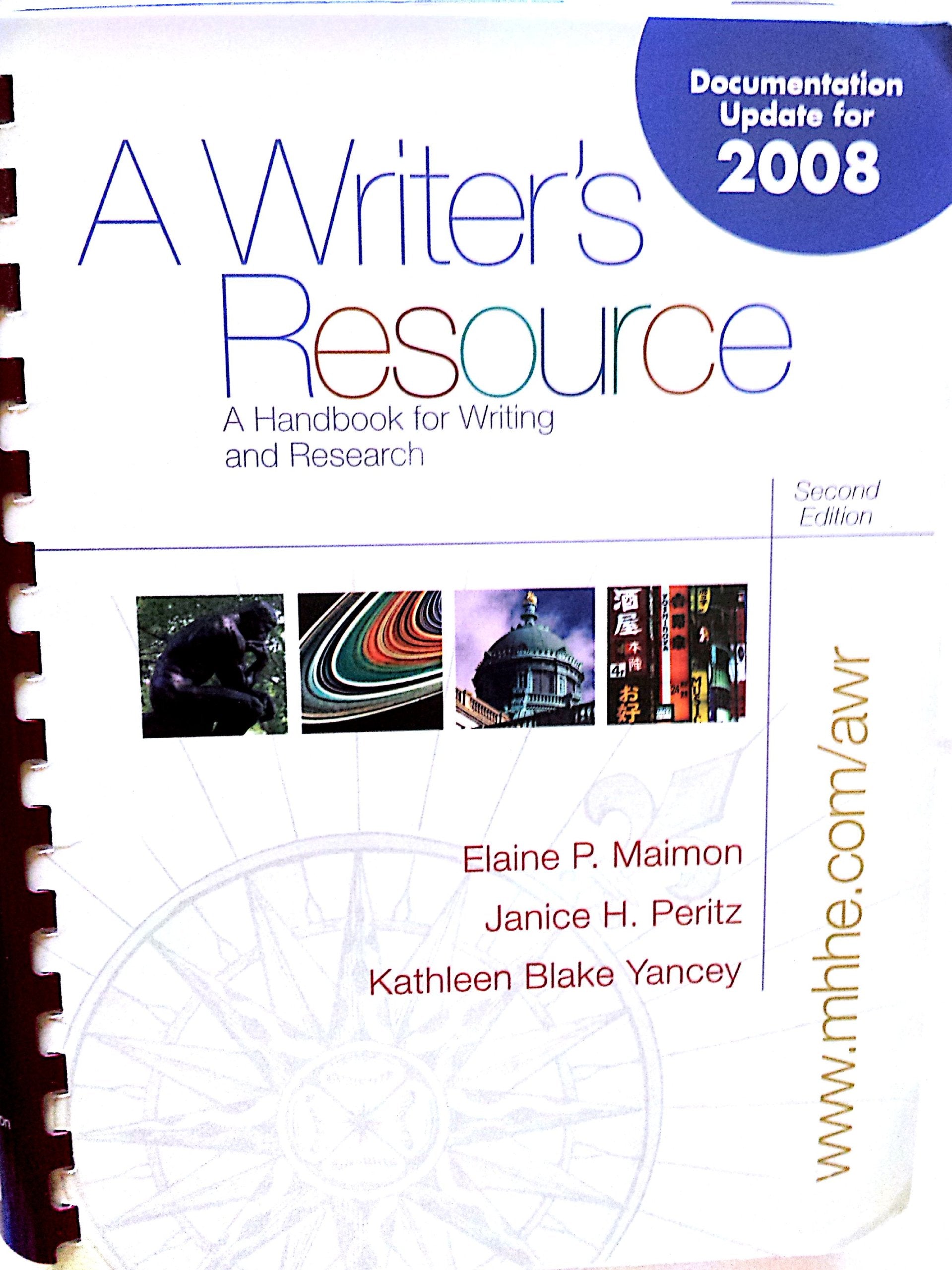 A Writer's Resource: A Handbook for Writing And Research Business, Finance & Career