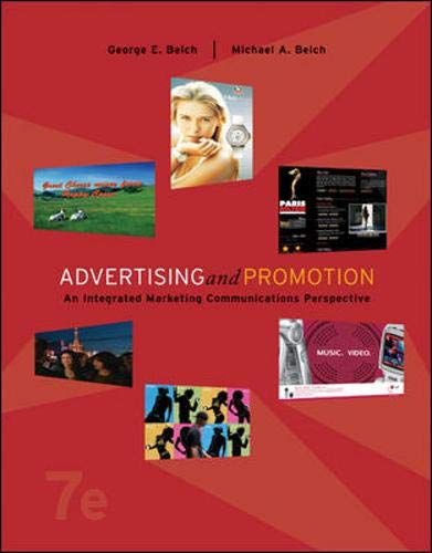 Advertising And Promotion: An Integrated Marketing Communications Perspective Business, Finance & Career