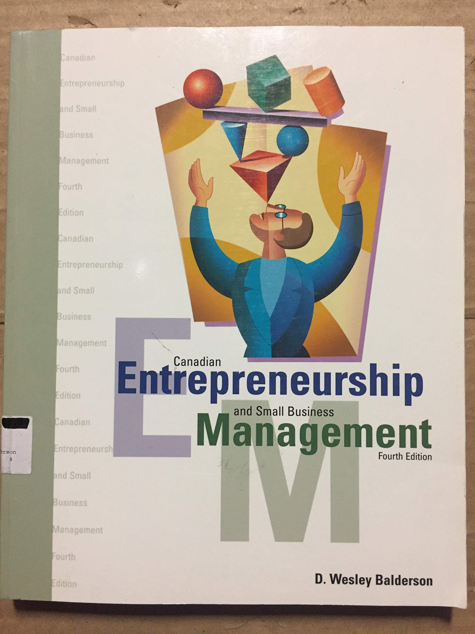Canadian Entrepreneurship and Small Business Management, 4th edition Books