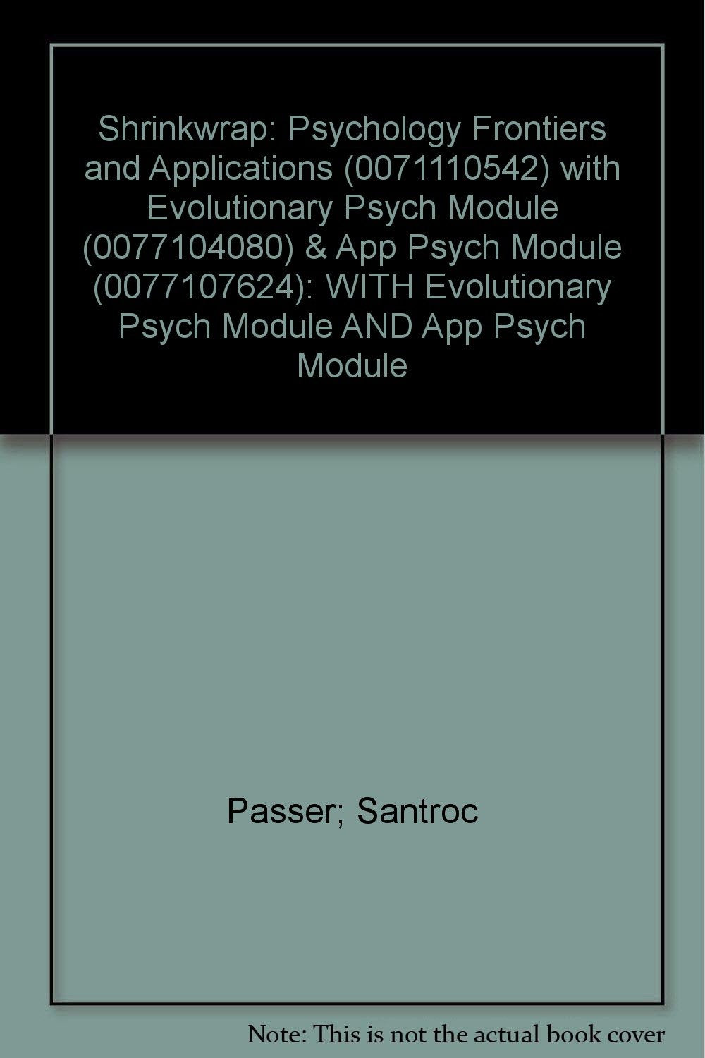 Product Image: WITH Evolutionary Psych Module AND App Psych Module (Psychology Frontiers and Applications)