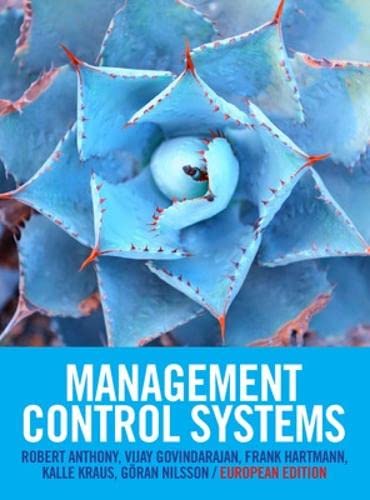 Management Control Systems: European Edition (Economia e discipline aziendali) Law