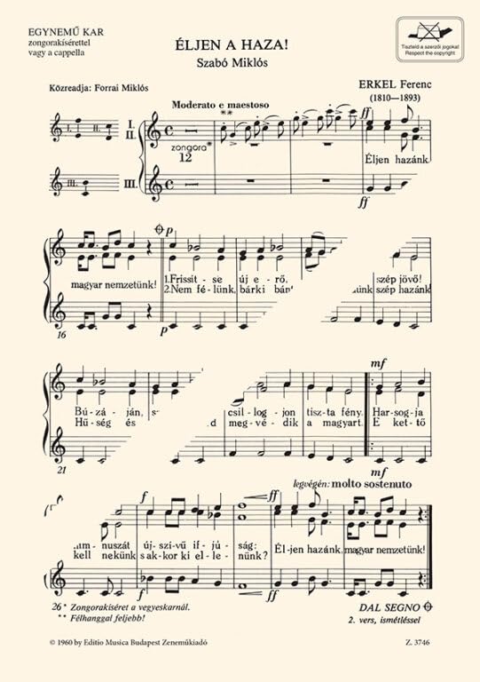 Eljen a haza! - hajnalozo chant book