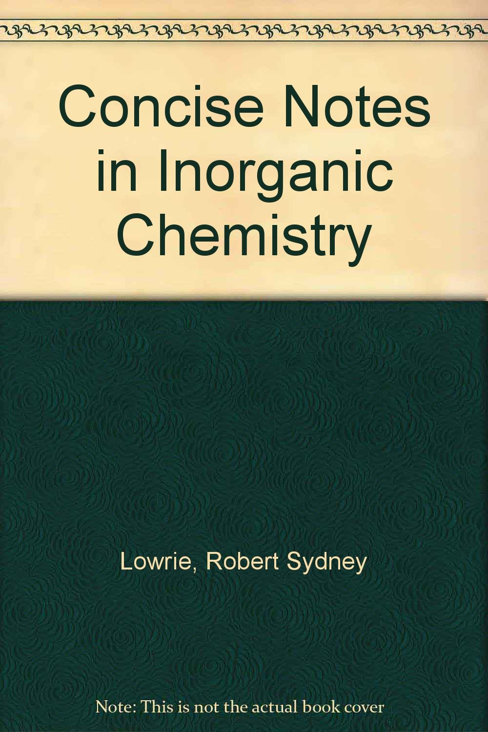 Product Image: Concise Notes in Inorganic Chemistry