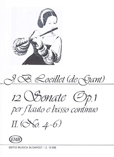 12 Sonate II Op. 1 Nr. 4-6. Flûte Traversière et Accomp.. book