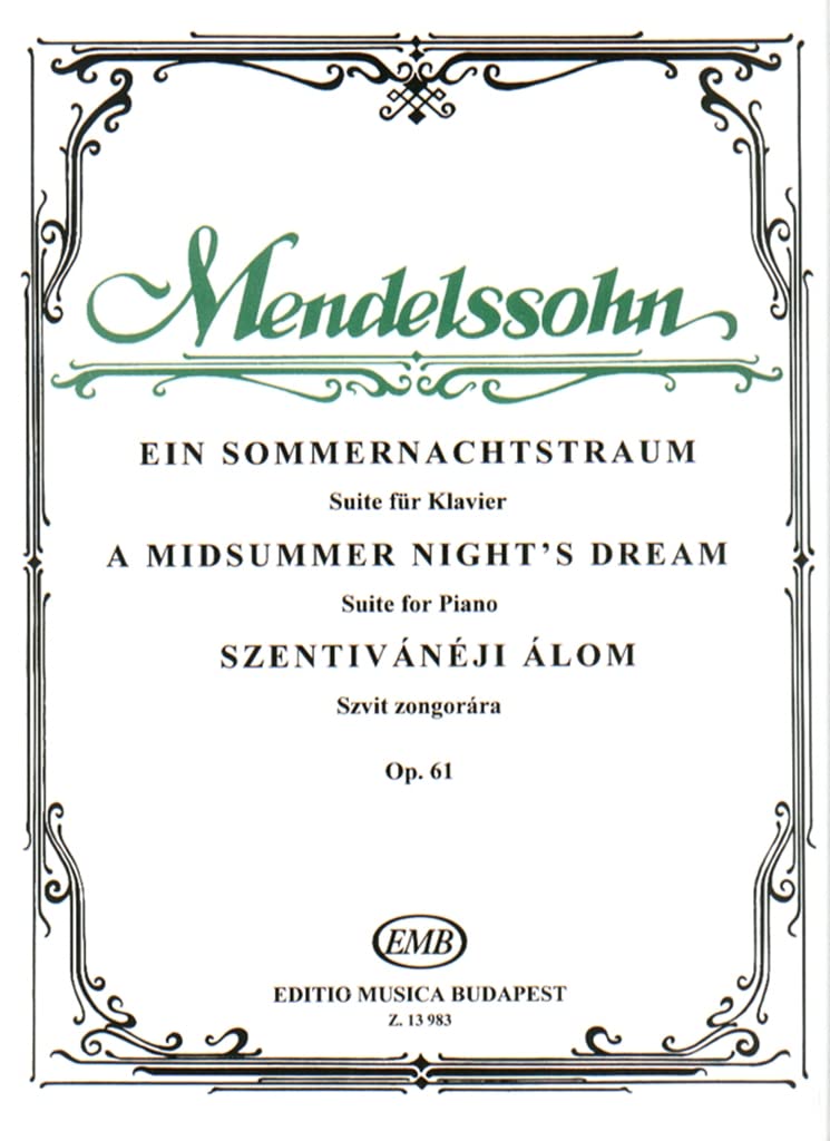 Ein Sommernachtstraum - Suite op.61. Solo de Piano. book