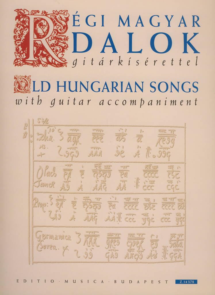 Old Hungarian Songs with guitar accompaniment. book