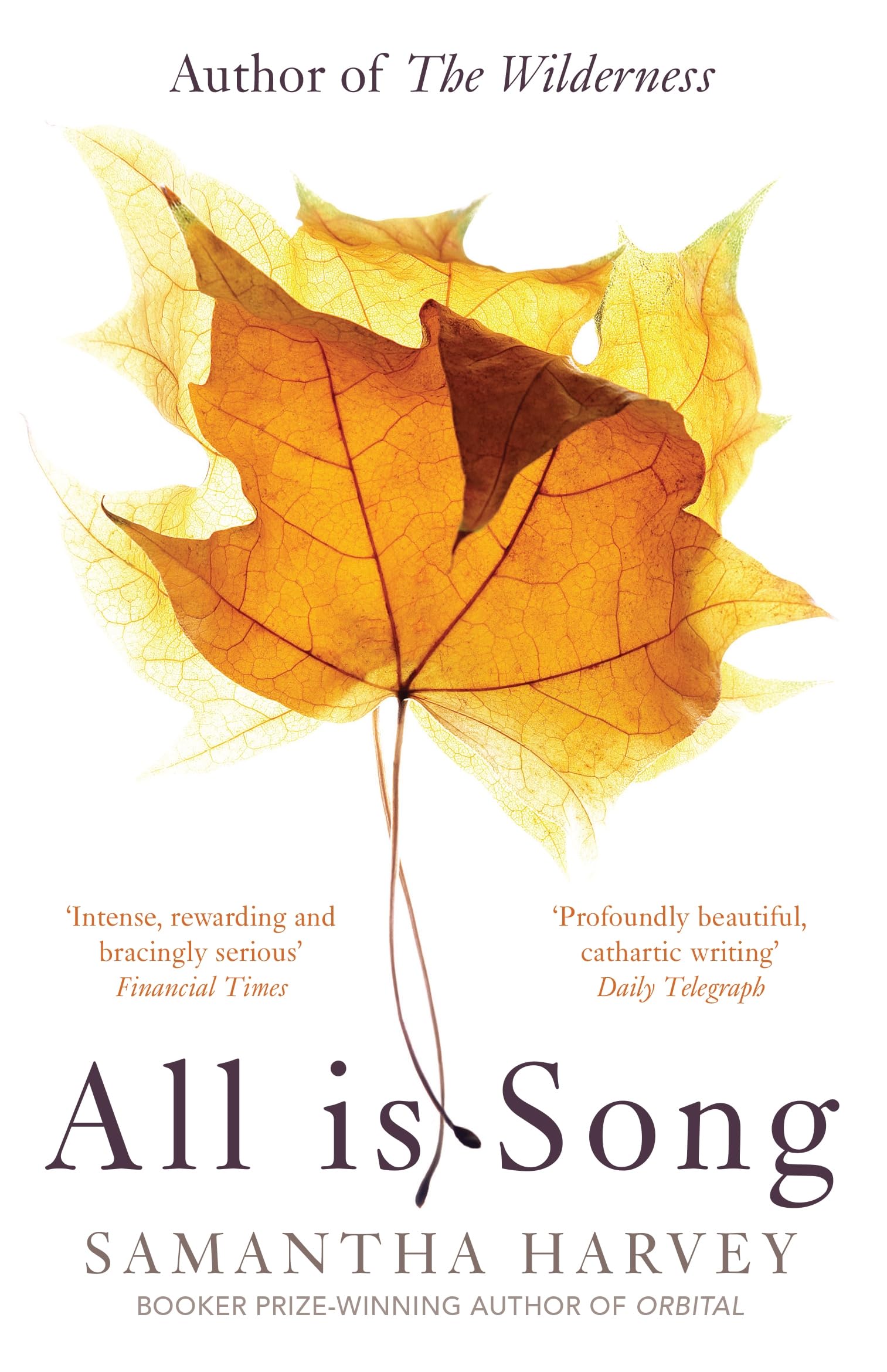 All is Song: From the Booker Prize-winning author of Orbital Contemporary literature