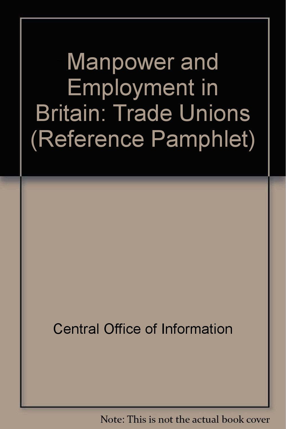 Product Image: Trade Unions (Reference Pamphlet)