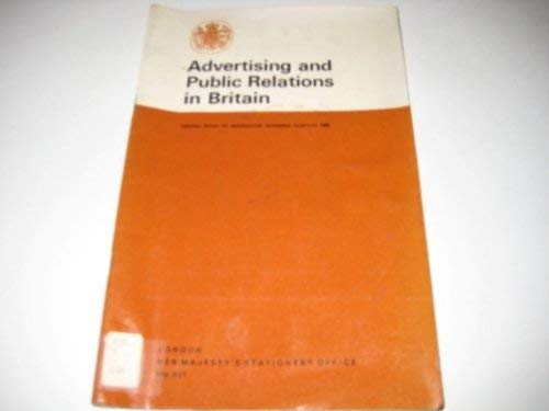 Advertising and Public Relations in Britain (Reference Pamphlet) Books