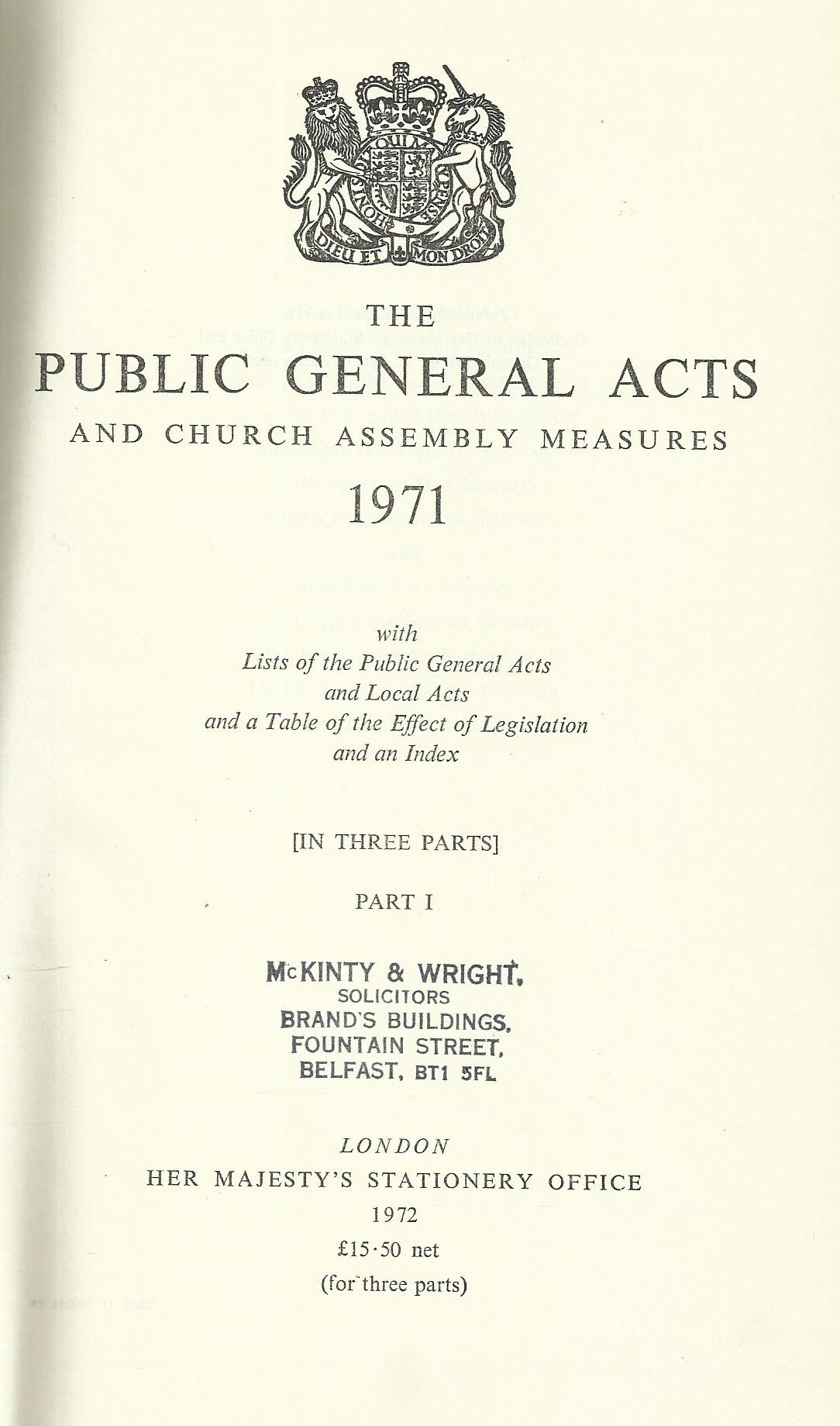 The Public General Acts and Church Assembly Measures Books