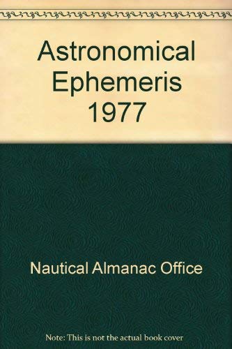 Astronomical Ephemeris 1977 book