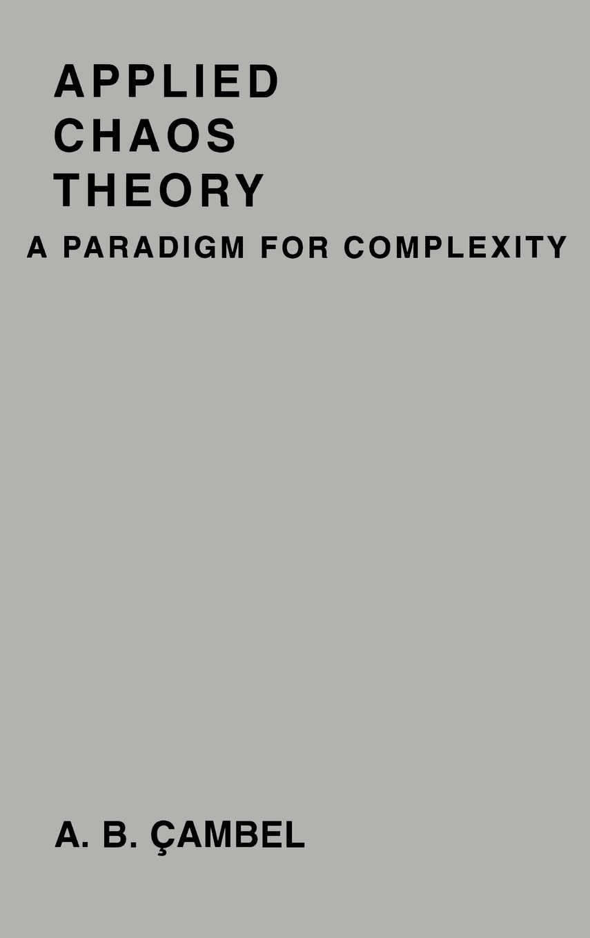 Product Image: Applied Chaos Theory: A Paradigm for Complexity