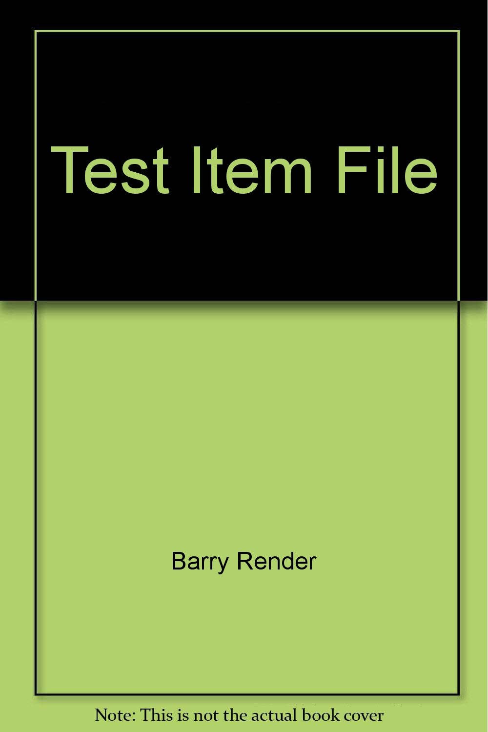 Test Item File book