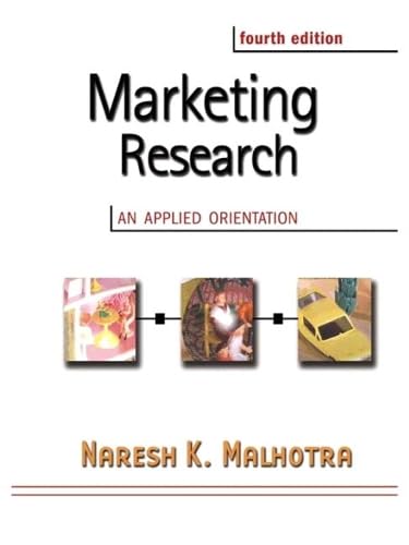 Marketing Research: An Applied Orientation book