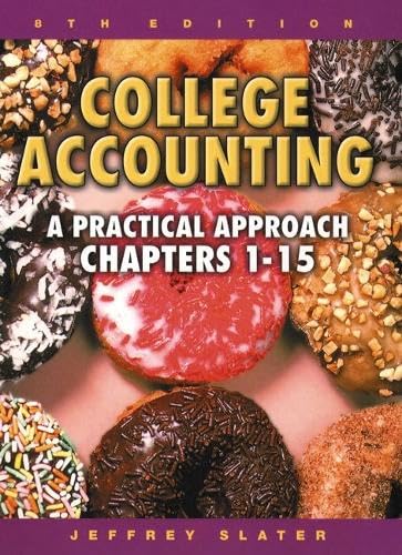 College Accounting: A Practical Approach Chapters 1 to 15: A Practical Approach Chapters 1-15 with Study Guide and Working Papers Business, Finance & Career