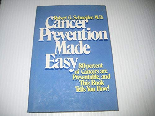 Cancer prevention made easy Books