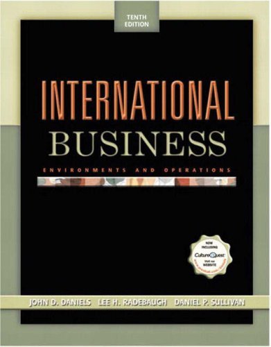 Product Image: International Business: Environments and Operations