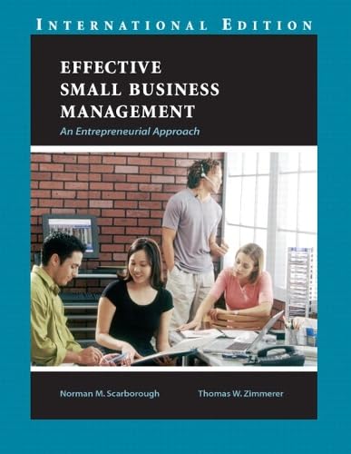 Effective Small Business Management: International Edition Business, Finance & Career