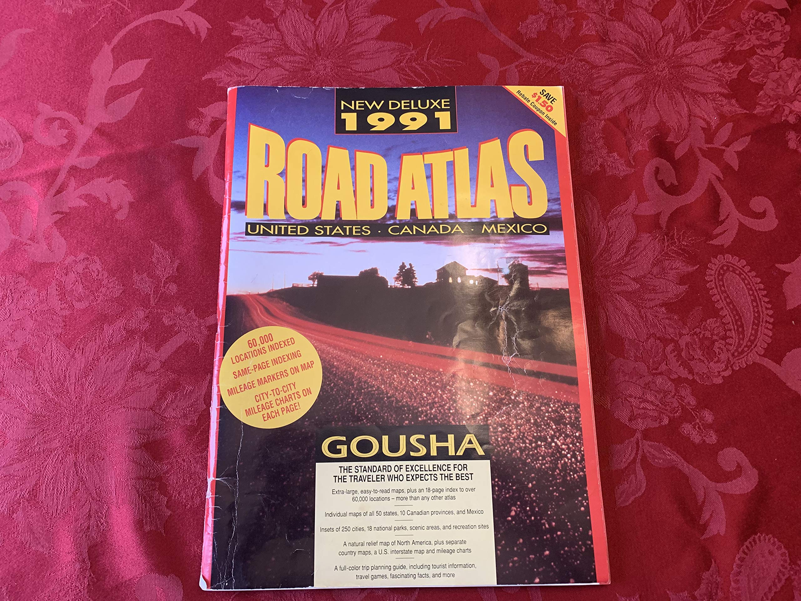 New deluxe 1991 road atlas--United States, Canada, Mexico Books