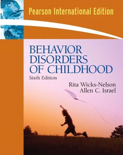 Behavior Disorders of Childhood: International Edition book