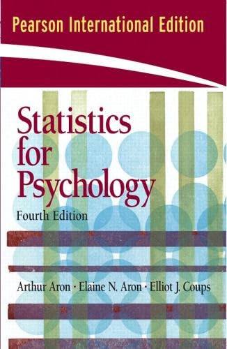 Product Image: Statistics for Psychology: International Edition