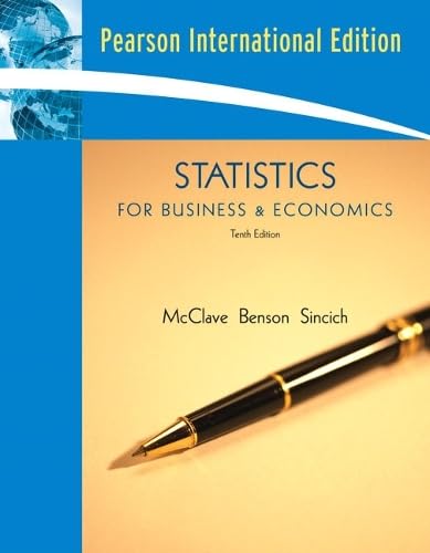Statistics for Business & Economics: International Edition Business, Finance & Career
