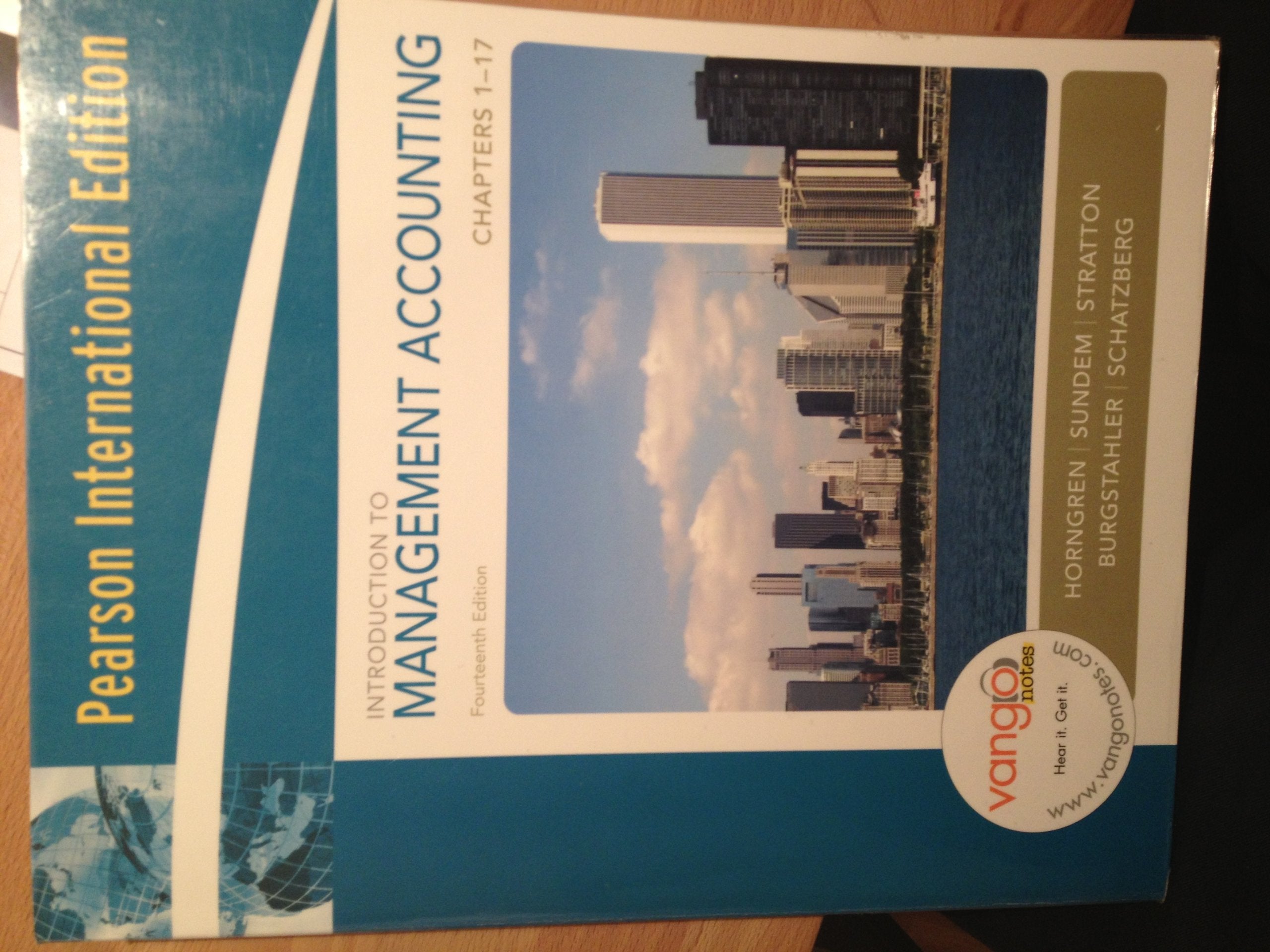 Introduction to Management Accounting-Chapters 1-17: International Edition Business, Finance & Career