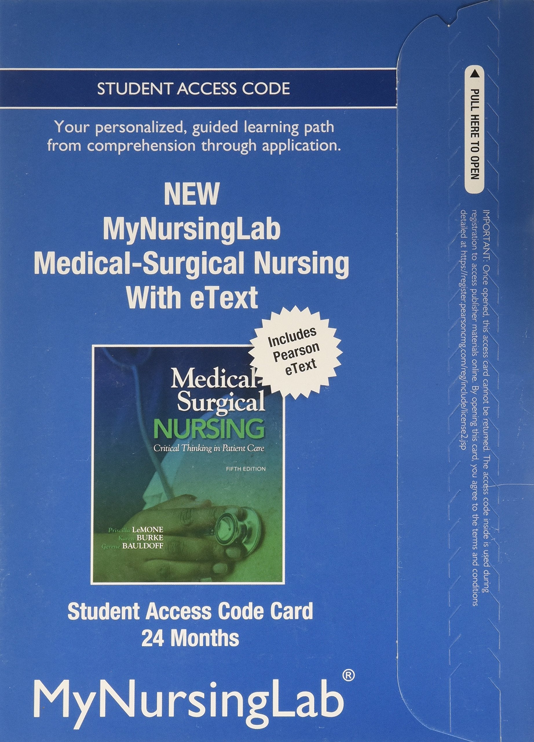 Medical-Surgical Nursing New MyNursingLab Includes Pearson eText Access Card (24-month Access) Medicine