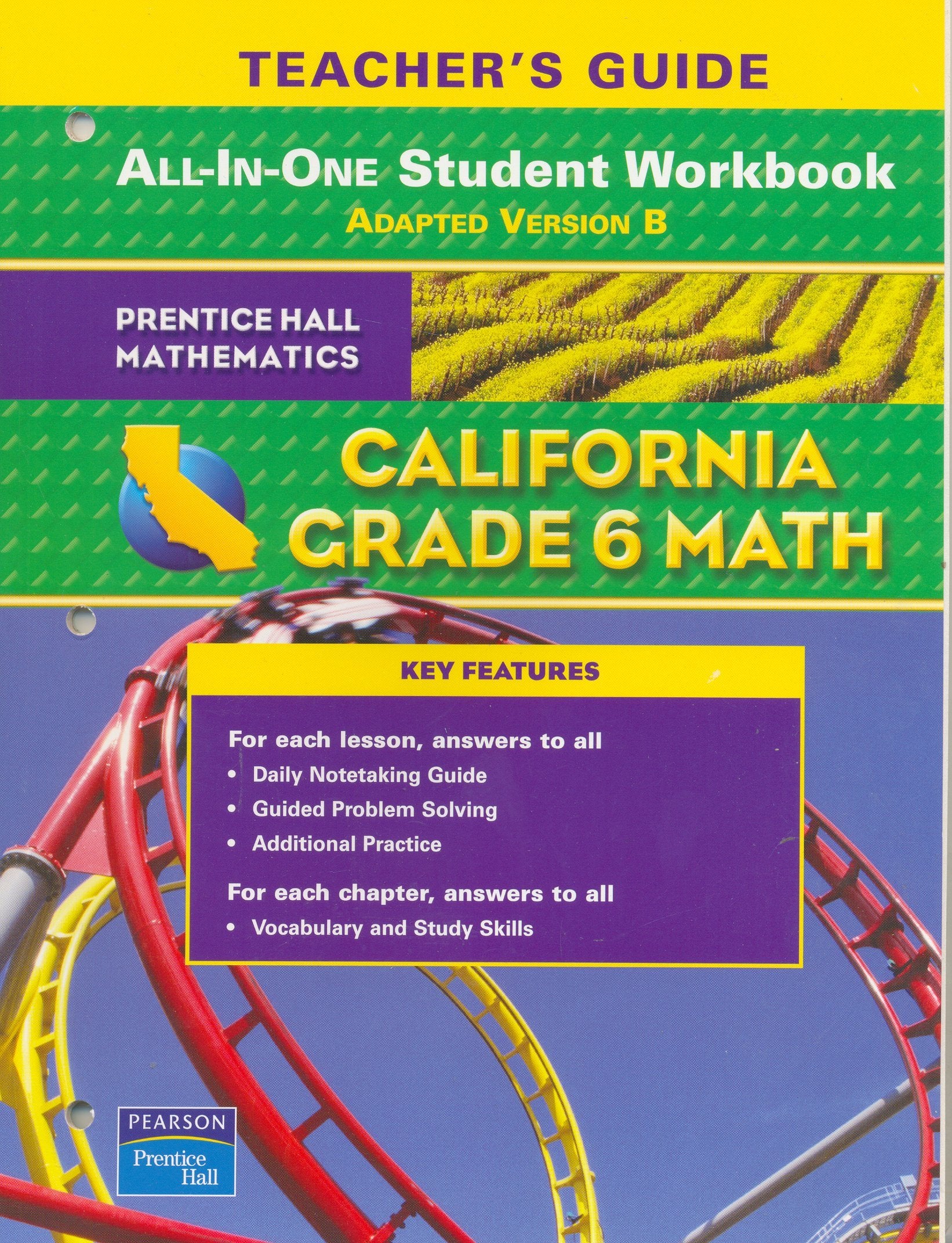Product Image: Grade 6 Math: California All-in-One Student Workbook Teacher's Guide, Adapted Version B