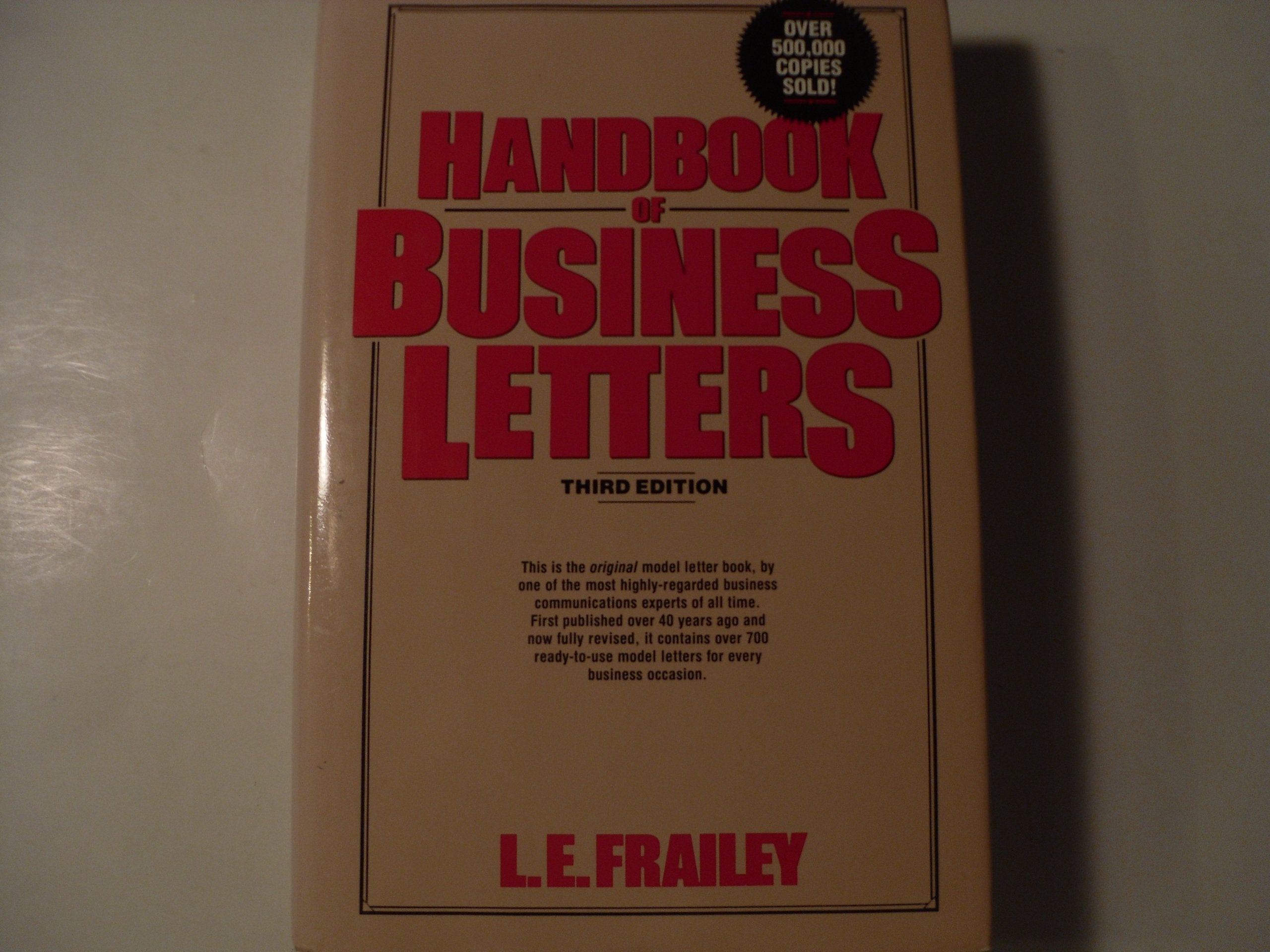 Handbook of Business Letters Business, Finance & Career