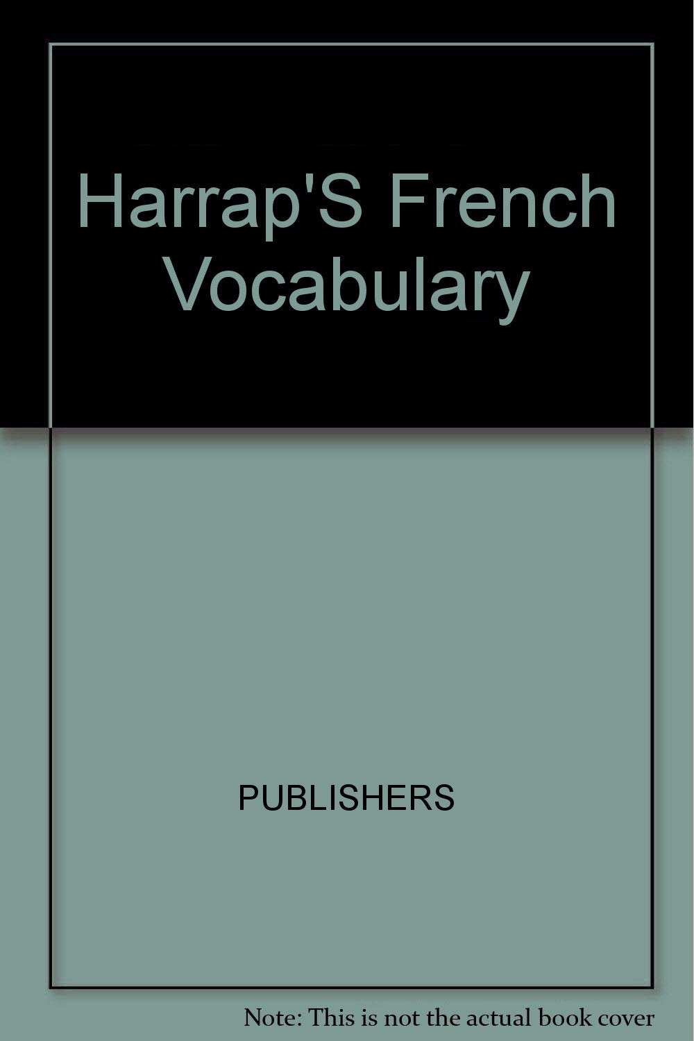 Harrap's French Vocabulary book