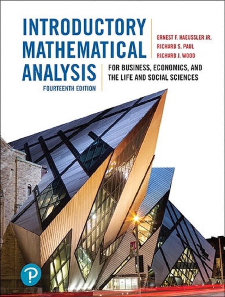 Introductory Mathematical Analysis for Business, Economics, and the Life and Social Sciences Contemporary literature