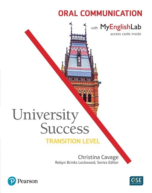 University Success Oral Communication, Transition Level, with MyEnglishLab Foreign Languages ​​& Dictionaries