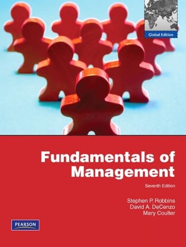 FUNDAMENTALS OF MANAGEMENT : GLOBAL EDITION EDITION 7 book