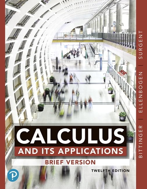 Calculus and Its Applications: Books a La Carte Edition Mathematics