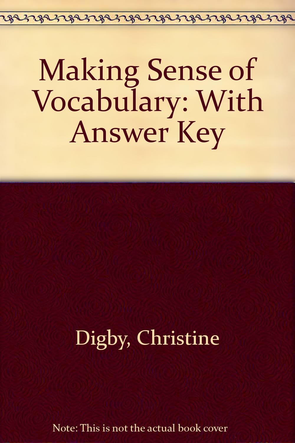 With Answer Key (Making Sense of Vocabulary) Foreign Languages ​​& Dictionaries