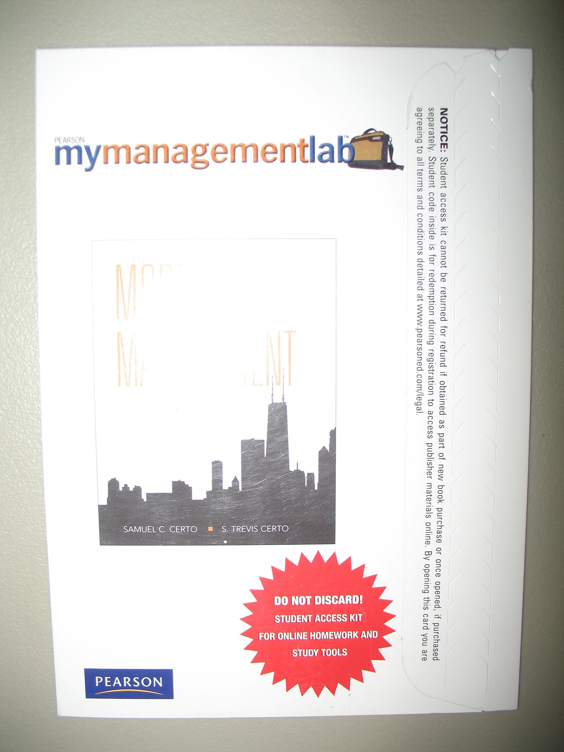 Mymanagementlab with Pearson Etext -- Access Card -- For Modern Management Media & Communication