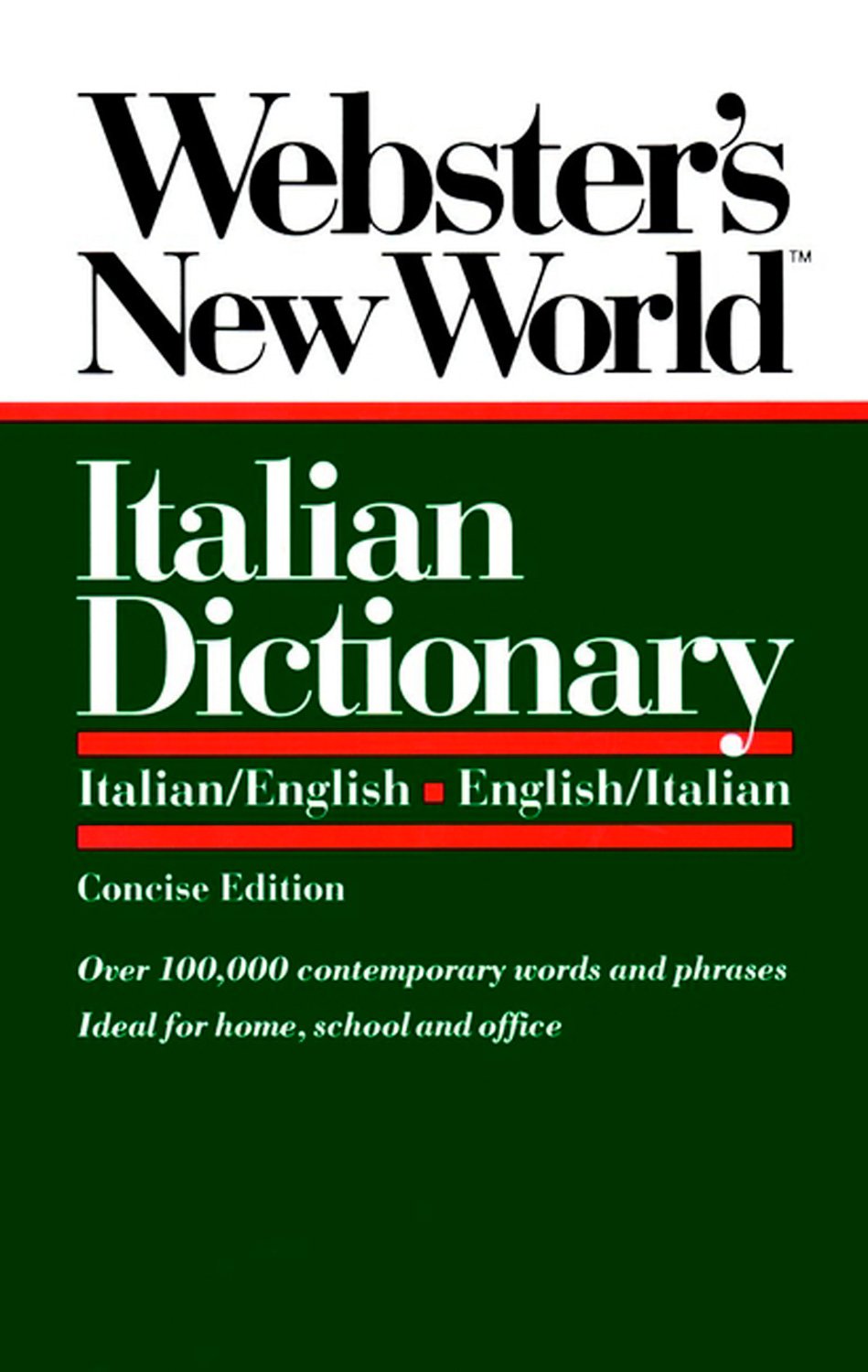 Product Image: Webster's New World Italian Dictionary, Concise Edition