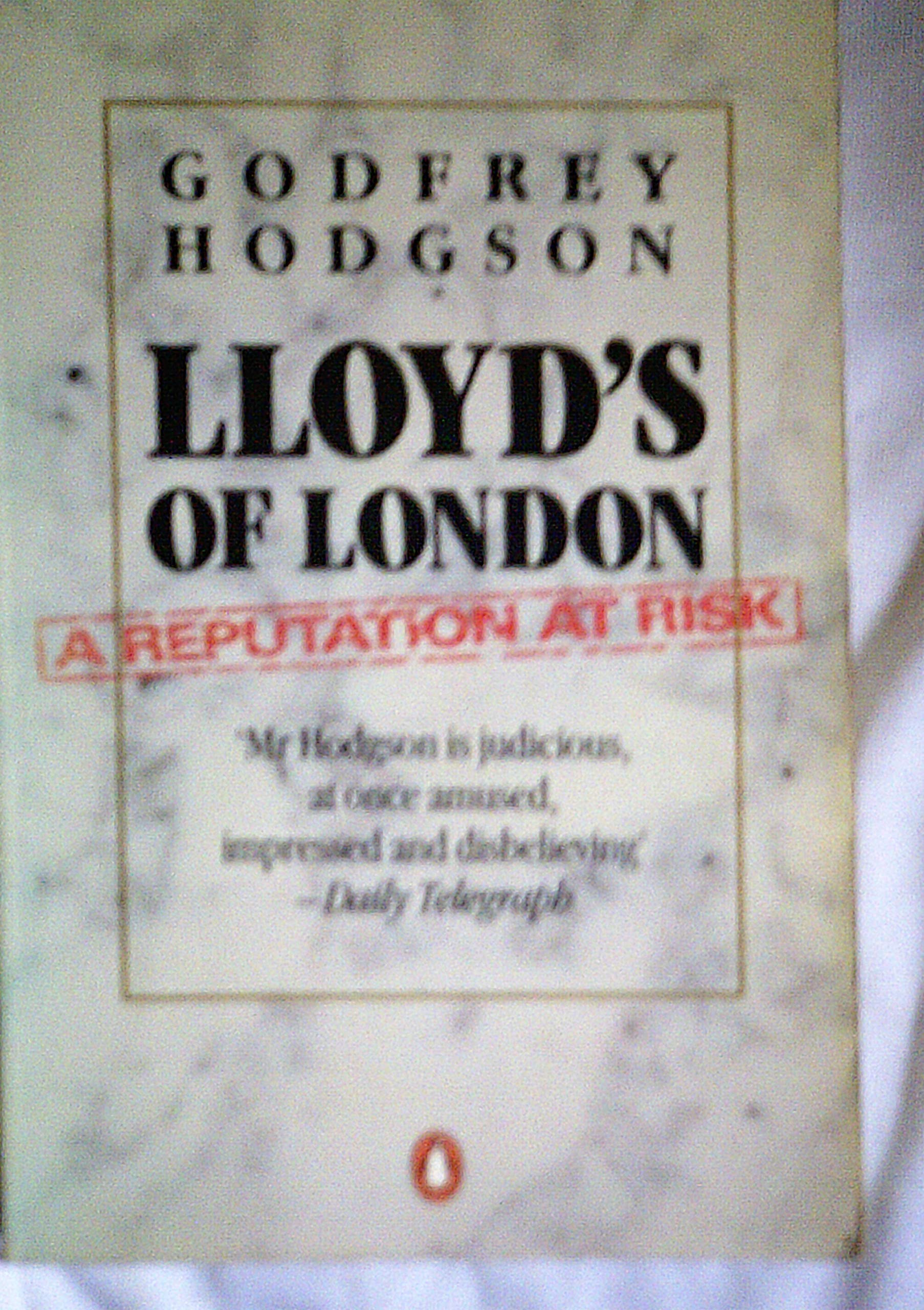 Lloyd's of London: A Reputation at Risk book